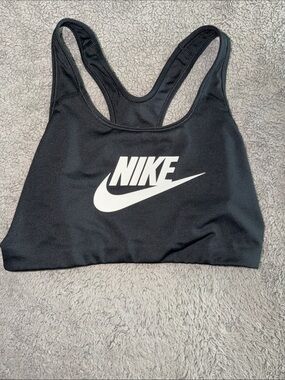 Nike dri fit Sports Bra with White Swoosh Logo